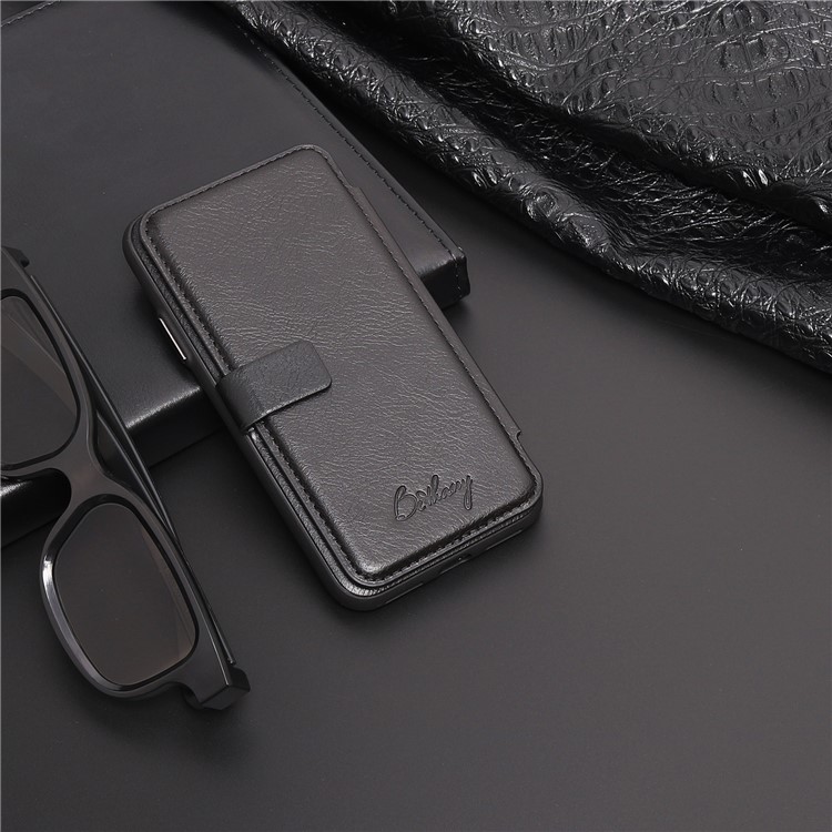 MUSUBO PU Leather TPU Protector Case with Card Slots for iPhone X/10 5.8 inch - Black-11