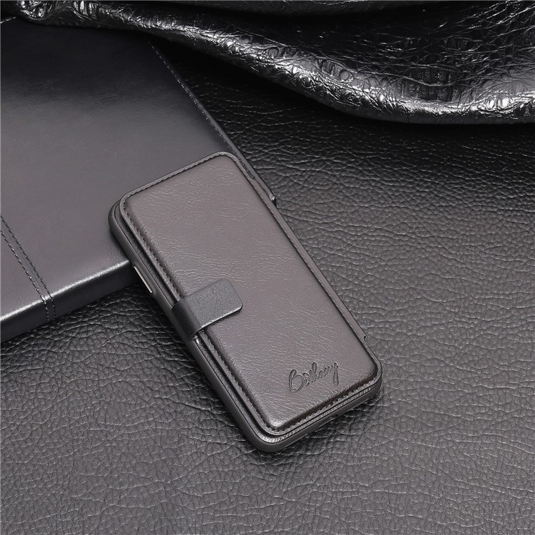 MUSUBO PU Leather TPU Protector Case with Card Slots for iPhone X/10 5.8 inch - Black-9