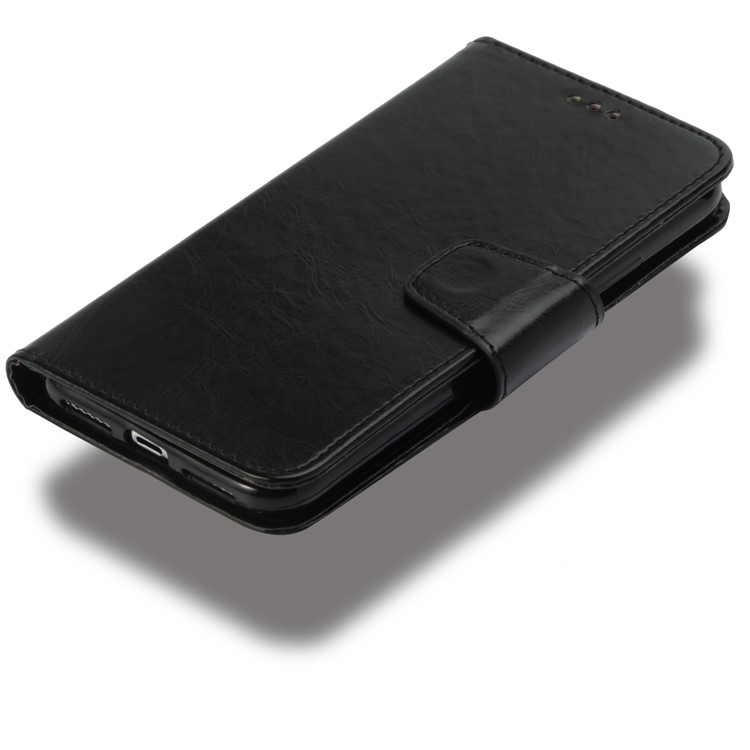 Vintage Style PU Leather Stand Wallet Phone Shell for iPhone X(Ten) 5.8 inch - Black-8