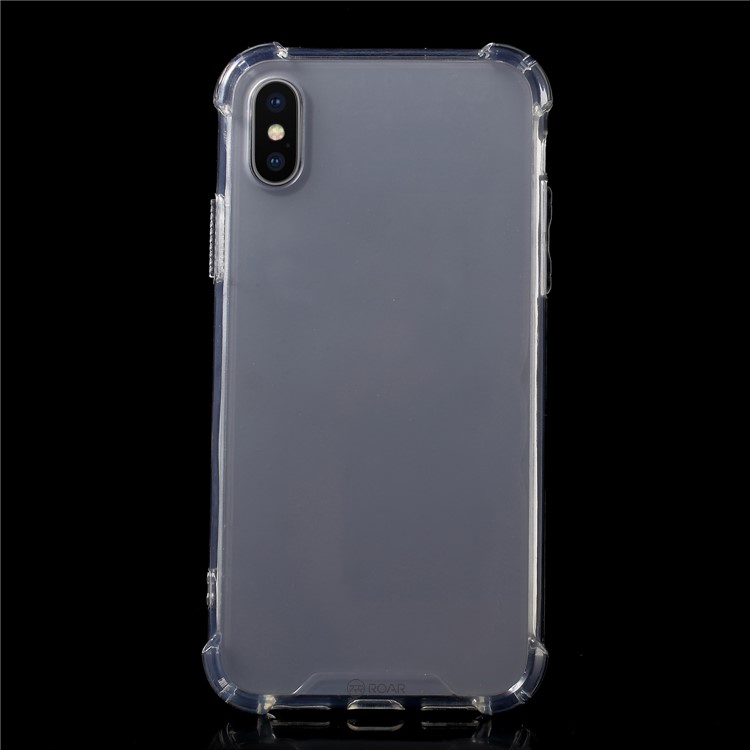 ROAR Shockproof Clear Acrylic Back + TPU Edge Hybrid Case for iPhone X/XS-2