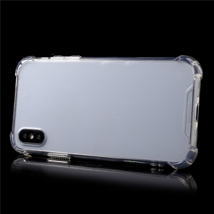 ROAR Shockproof Clear Acrylic Back + TPU Edge Hybrid Case for iPhone X/XS-3