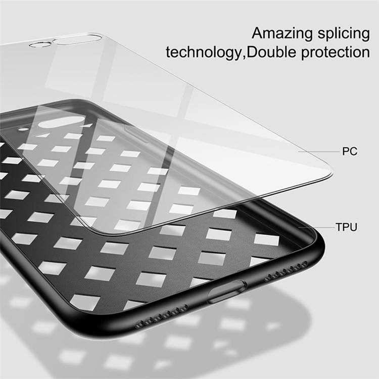 BASEUS Hollow Heat Dissipation Combo PC + TPU Protective Phone Shell for iPhone 8 Plus/7 Plus 5.5 inch - Black-10