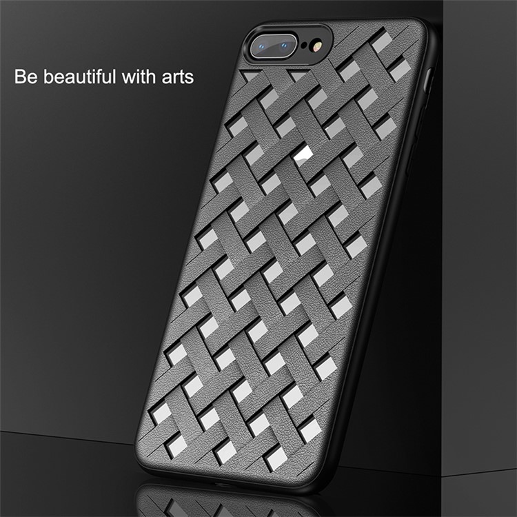 BASEUS Hollow Heat Dissipation Combo PC + TPU Protective Phone Shell for iPhone 8 Plus/7 Plus 5.5 inch - Black-3