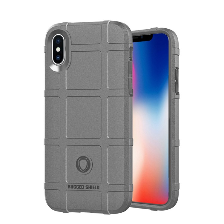 

Для Iphone X (десять) 5.8 Дюймовый Прочный Экран Серии Мягкий Силиконовый Амортизатор Матовый Мобильный Телефон - Серый, iPhone X