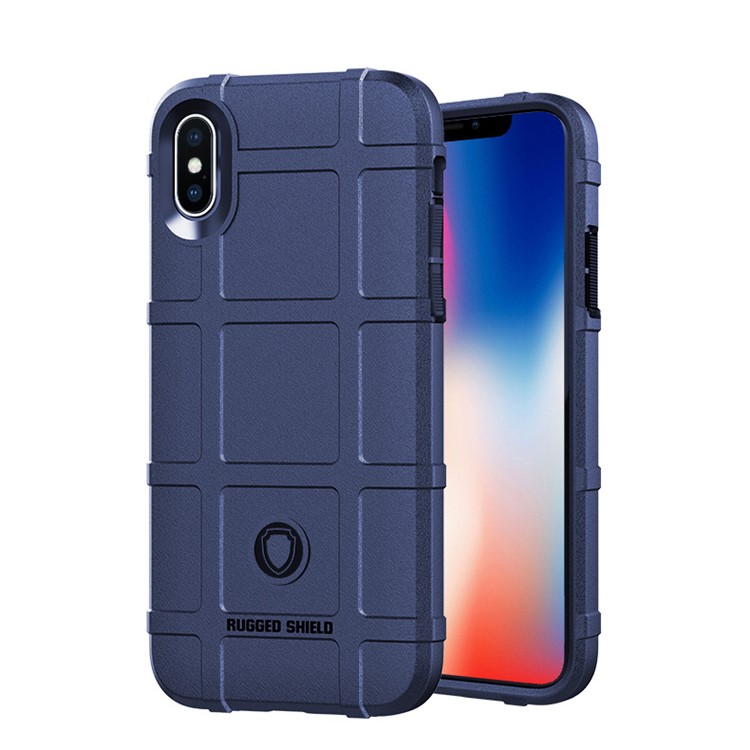 

Для Iphone X / 10 5.8 Дюймовый Прочный Экран Серии Мягкий Силиконовый Амортизатор Матовое Заднее Покрытие Аксессуар - Синий, iPhone X