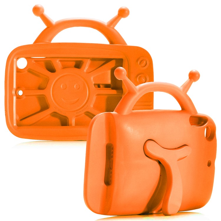 

Snail Pattern Shockproof Kids Friendly EVA Protective Shell Case with Kickstand for iPad Mini 4/3/2/1 - Orange