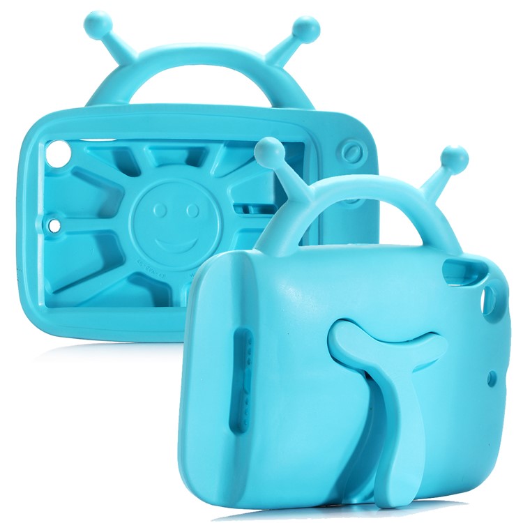 

Snail Pattern Shockproof Kids Friendly EVA Protection Case with Kickstand for iPad Mini 4/3/2/1 - Blue