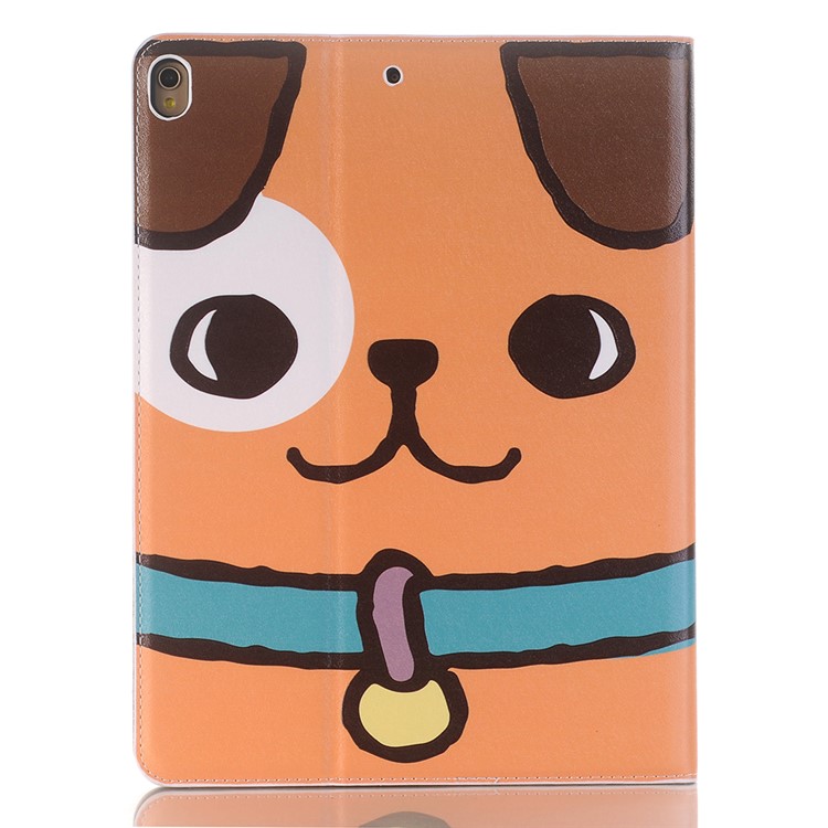 Embossed Cartoon Pattern Leather Stand Wallet Mobile Phone Cover for iPad Pro 12.9 (2017) with Pen Slot - Dog-2