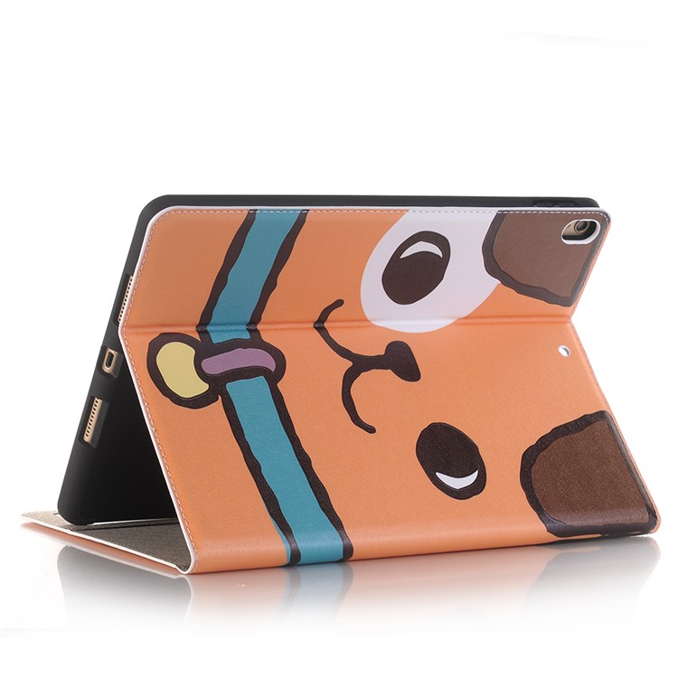 Embossed Cartoon Pattern Leather Stand Wallet Mobile Phone Cover for iPad Pro 12.9 (2017) with Pen Slot - Dog-3
