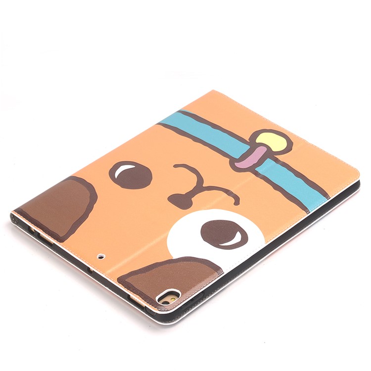 Embossed Cartoon Pattern Leather Stand Wallet Mobile Phone Cover for iPad Pro 12.9 (2017) with Pen Slot - Dog-5