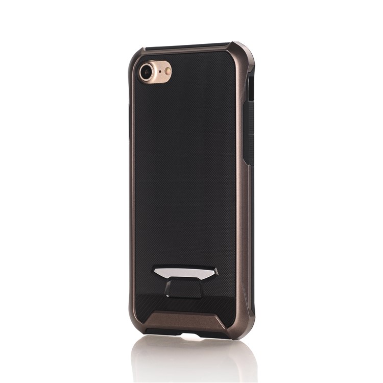 

Coffee - Granular Texture TPU + PC Hybrid Phone Protection Back Shell Case for iPhone 8 / 7 4.7 inch