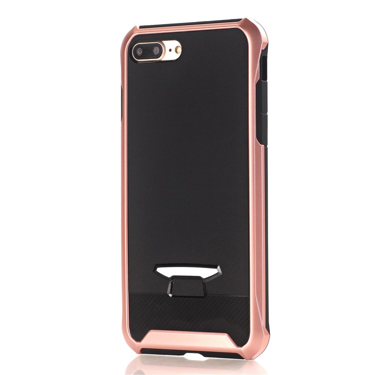 

Rose Gold - For iPhone 8 Plus / 7 Plus 5.5 inch Granular Texture TPU + PC Combo Cell Phone Case Accessory