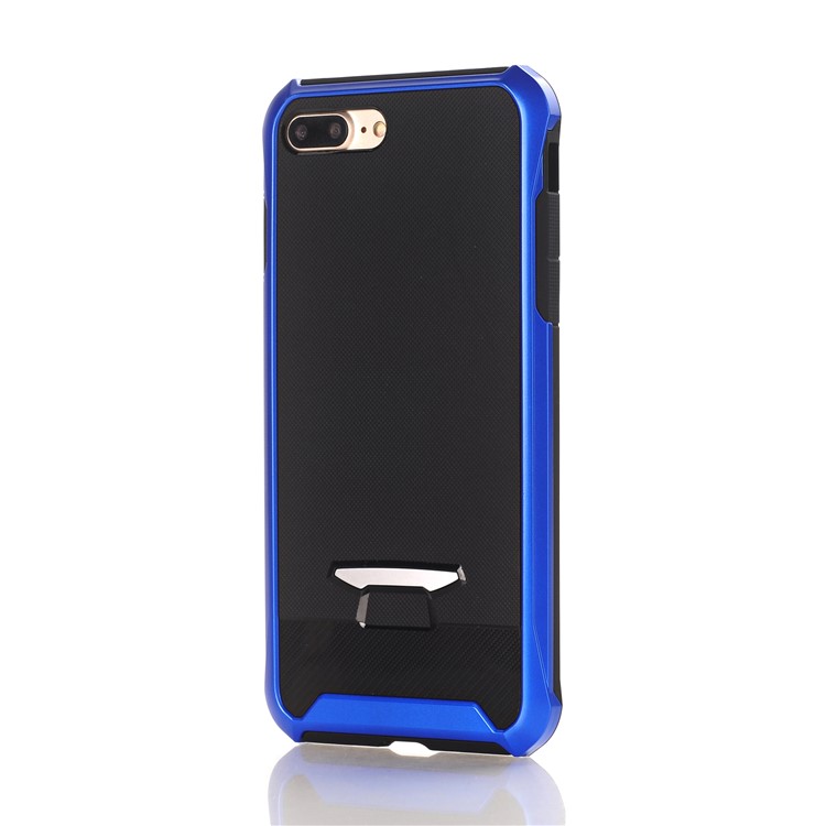 

Blue - For iPhone 8 Plus / 7 Plus 5.5 inch Granular Texture TPU + PC Combo Cell Phone Case Accessory