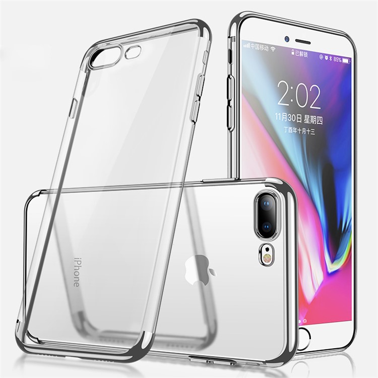 

Серебряный - CAFELE Для Iphone 8 Плюс / 7 Плюс 5,5-дюймовый Гальванический TPU Защитный Телефон