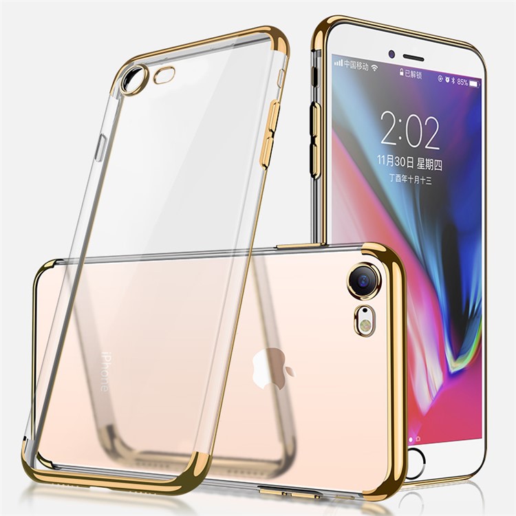 

Gold - CAFELE Electroplating Soft TPU Gel Case for iPhone 8 / 7 4.7 inch