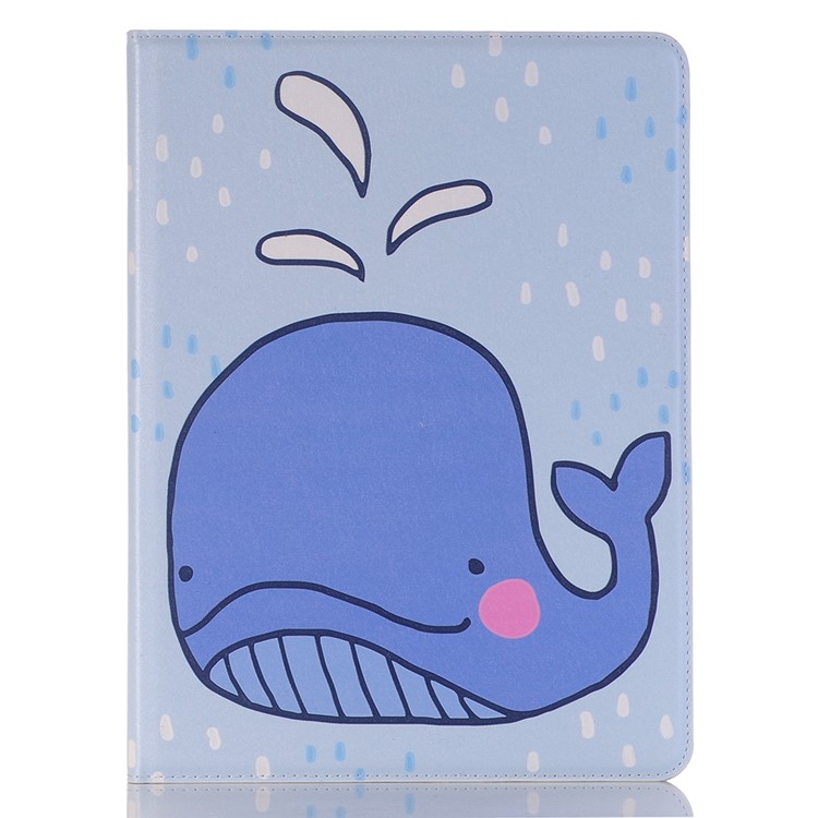 

Whale - Embossed Cartoon Pattern Leather Stand Tablet Protection Cover Case for iPad Pro 10.5-inch (2017) with Pen Slot