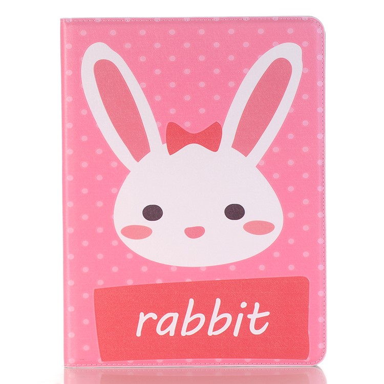 

Rabbit - Embossed Cartoon Pattern Leather Stand Tablet Protection Cover Case for iPad Pro 10.5-inch (2017) with Pen Slot