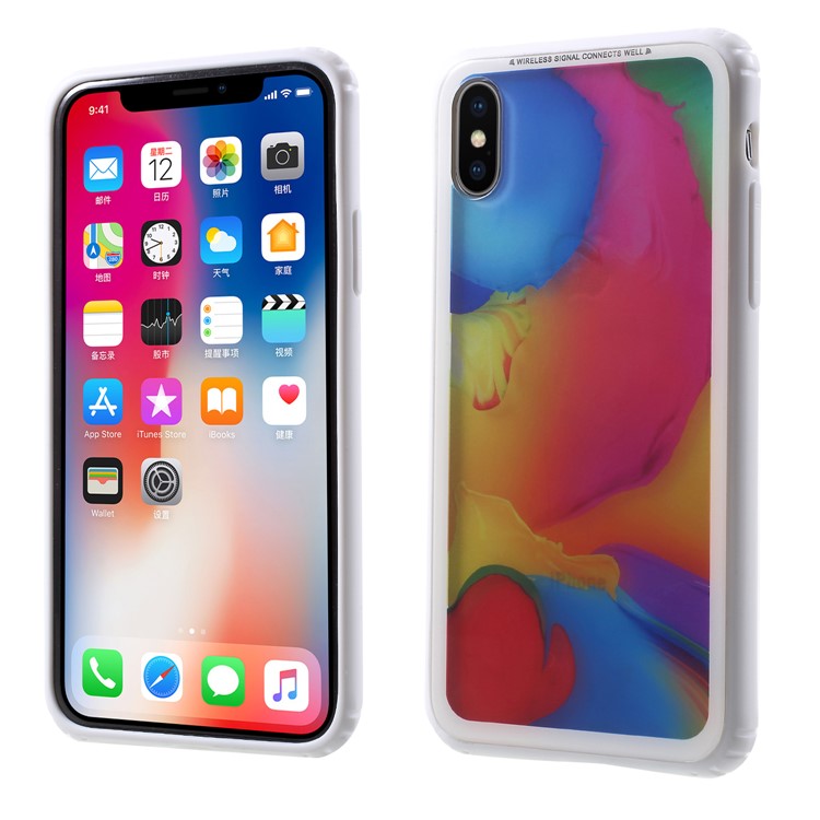 

WK Pattern Printing PC + TPU Hybrid Case for iPhone X - Multi-color, iPhone X