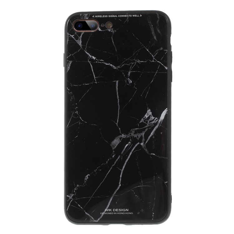WK Marble Pattern Printing PC + TPU Hybrid Case for iPhone 8 Plus/7 Plus 5.5 inch - Black-2
