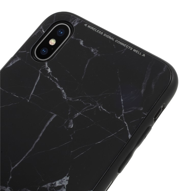 WK Marble Pattern Printing PC + TPU Hybrid Case for iPhone 8 / 7 4.7 inch - Black-2