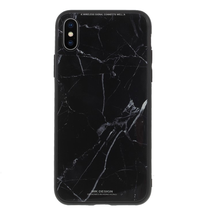 WK Marble Pattern Printing PC + TPU Hybrid Case for iPhone 8 / 7 4.7 inch - Black-4