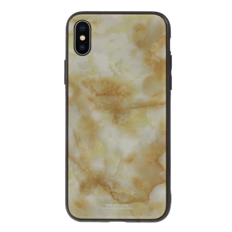 

WK Шаблон Печати PC + TPU Гибридная Крышка Для Iphone X - Коричневый Мрамор, iPhone X