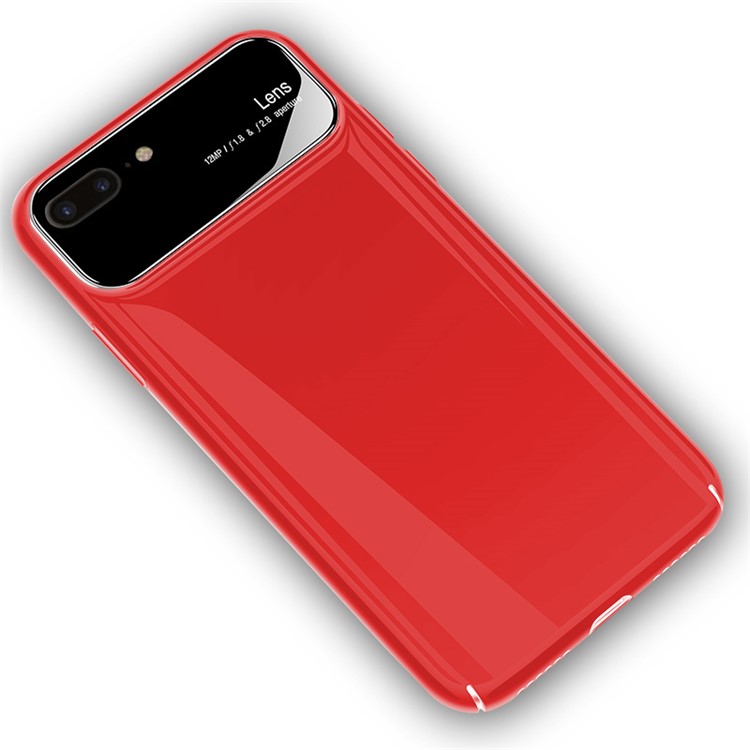 

NXE PC + Clear Acrylic Combo Phone Case for iPhone 8 Plus/7 Plus 5.5 inch - Red
