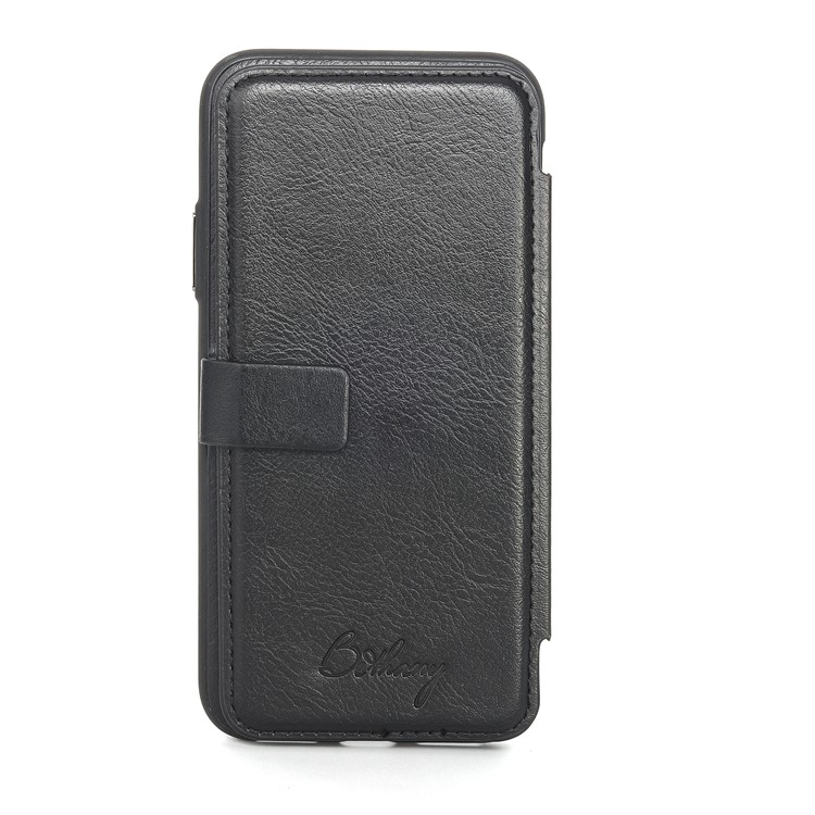 MUSUBO PU Leather TPU Protector Mobile Phone Case with Card Slots for iPhone 8 / 7 4.7 inch - Black-2