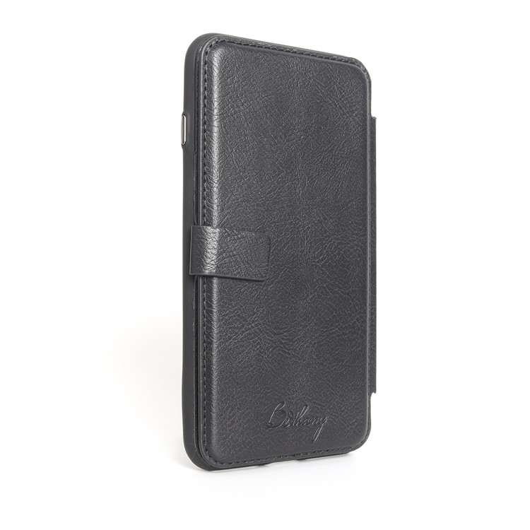 MUSUBO PU Leather TPU Protector Mobile Phone Case with Card Slots for iPhone 8 / 7 4.7 inch - Black-6