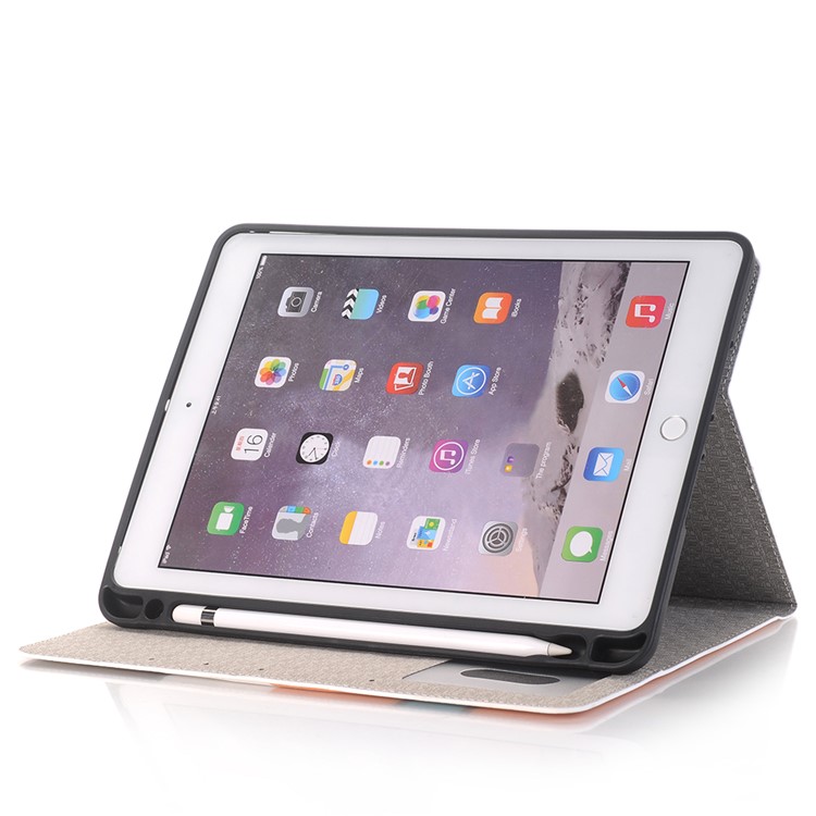 Рельефный Чехол Для Планшета С Кожаной Подставкой Для Ipad 9.7 (2018) /9.7 (2017) / Воздушный 2 / Воздушный С Ручкой - Собака-4