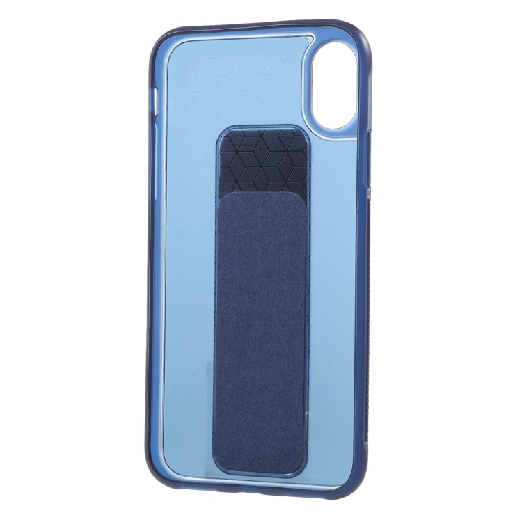 ROOR KOREA Shell Serie Aura TPU Con Soporte De Cuero PU Para Iphone X - Azul-8