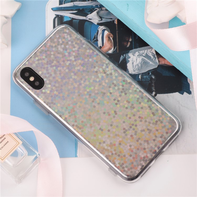 

Красочная Лазерная Резка IMD ​​TPU Корпус Мобильного Телефона Для Iphone X - Красочная Точка