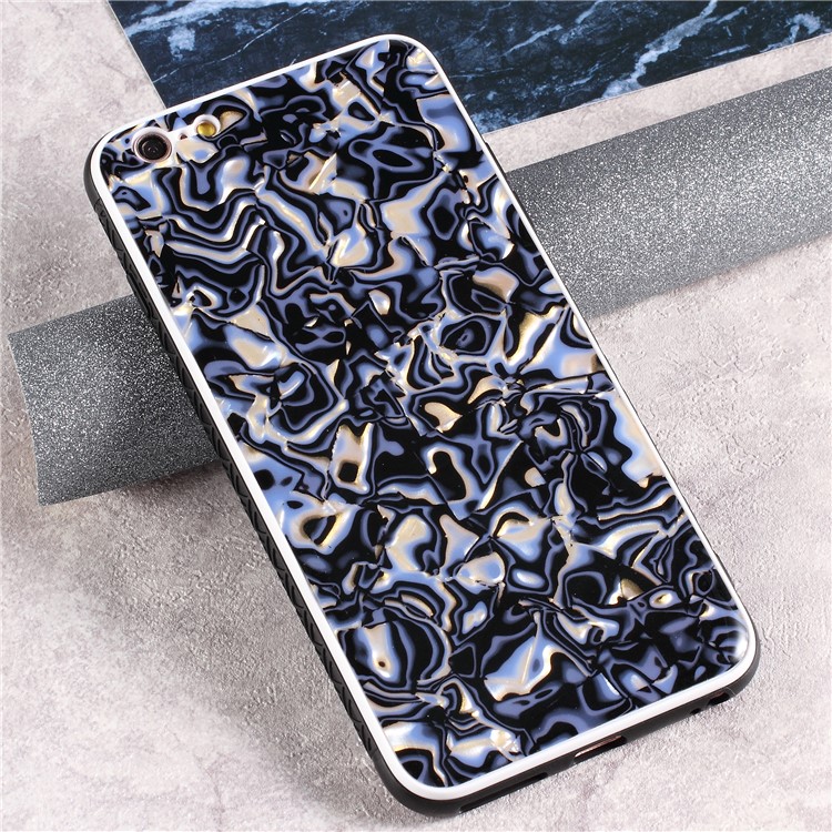 

Natural Sea Shell Amber Series Epoxy TPU + PC Cell Phone Case for iPhone 6s Plus/6 Plus - Dark Blue