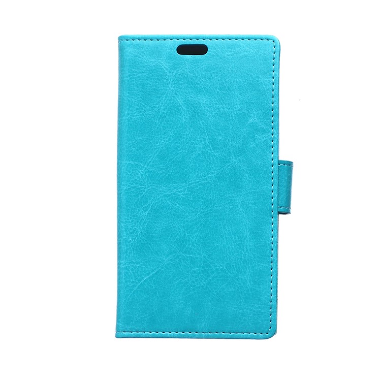 

Crazy Horse Texture Wallet Stand Leather Mobile Phone Case for iPhone XR 6.1 inch - Blue
