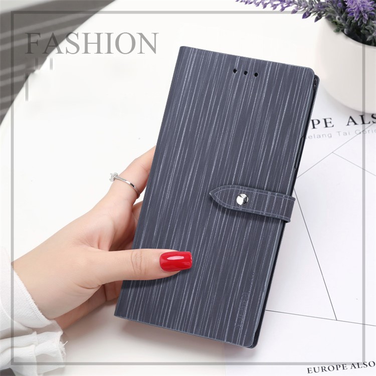 

X-LEVEL for iPhone 8 Plus / 7 Plus Vertical Stripes Wallet Stand Leather Protective Cover - Black