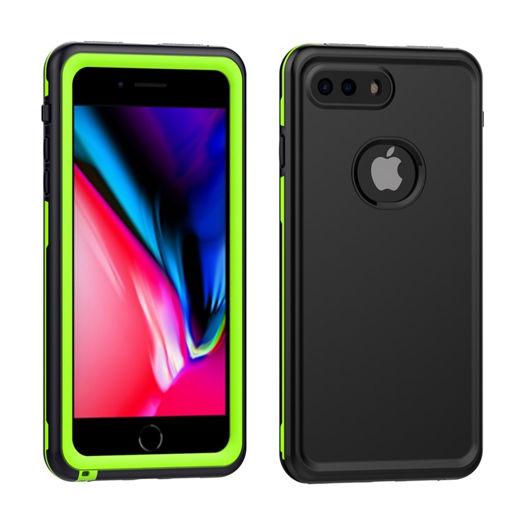 

Dustproof Snowproof 6M Waterproof Dual Purpose Casing for iPhone 8 Plus/7 Plus 5.5 inch - Green / Black