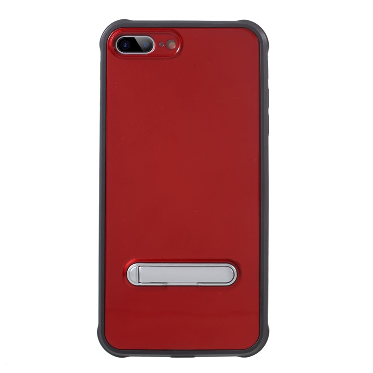 

Anti-drop PC + TPU Гибридная Крышка С Подставкой Для Iphone 8 Плюс / 7 Плюс 5,5 Дюйма - Красный