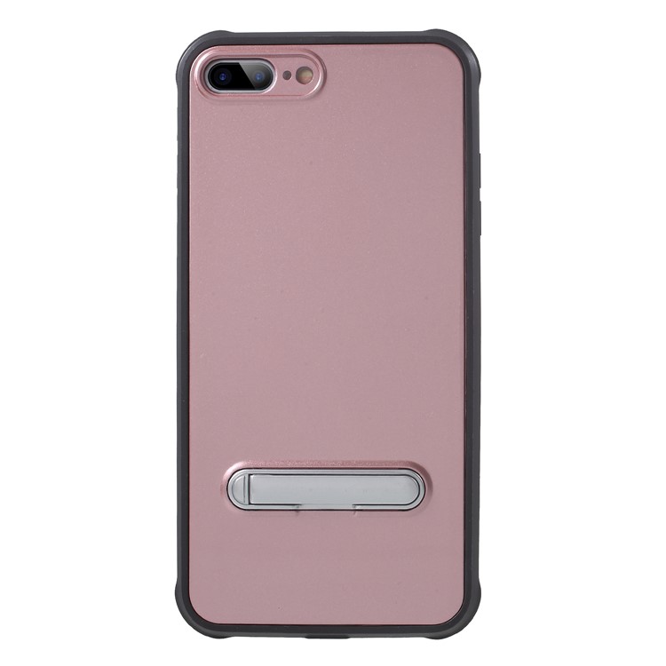

Anti-drop PC + TPU Гибридная Оболочка С Подставкой Для Iphone 8 Плюс / 7 Плюс 5,5 Дюймов - Розовое Золото