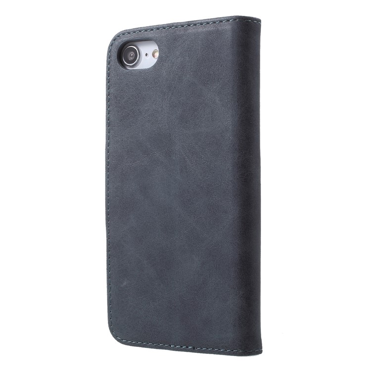 Textured PU Leather Wallet Stand Cell Phone Case for iPhone 8 / 7 4.7 inch - Grey-2