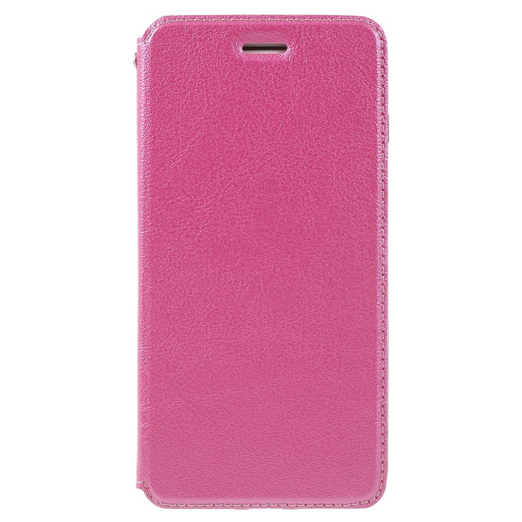 

For iPhone 8 Plus / 7 Plus 5.5 inch Auto-absorbed Leather Stand Cover with Card Holder - Rose