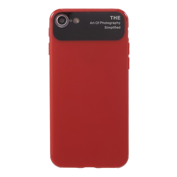 Drop Resistance PC TPU Hybrid Mobile Phone Case for iPhone 8 / 7 - Red-2