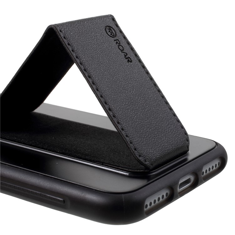 ROOR KOREA Aura Serie TPU Funda Con Soporte De Cuero PU Para Iphone 8 / 7 / 6s / 6 4.7 Pulgadas - Negro-10