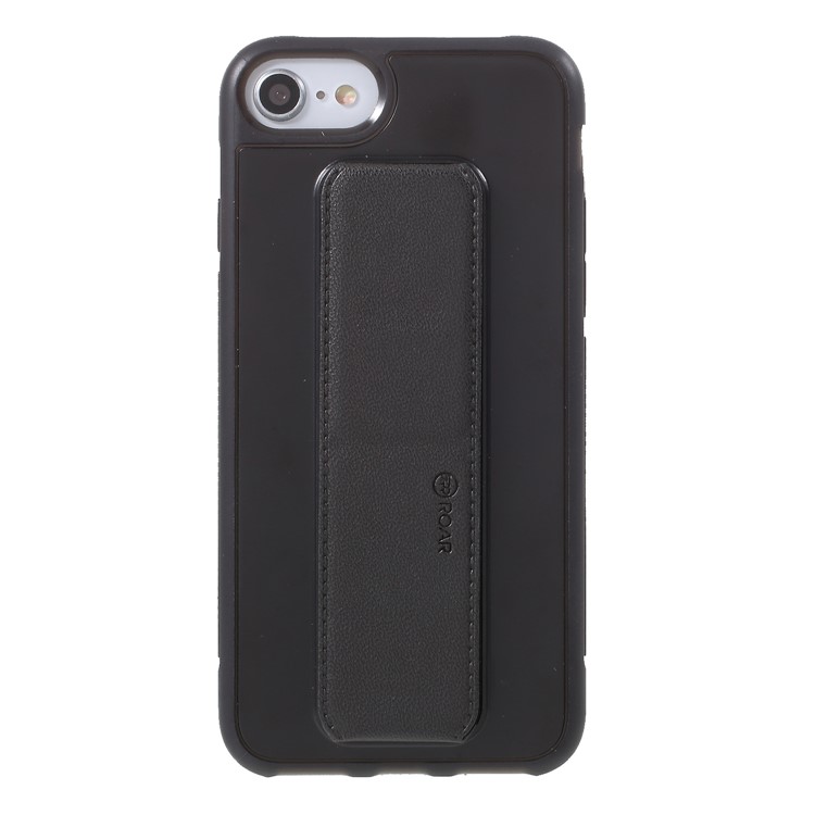 ROOR KOREA Aura Serie TPU Funda Con Soporte De Cuero PU Para Iphone 8 / 7 / 6s / 6 4.7 Pulgadas - Negro-3