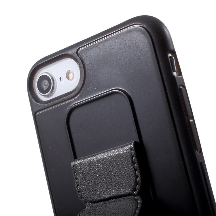 ROOR KOREA Aura Serie TPU Funda Con Soporte De Cuero PU Para Iphone 8 / 7 / 6s / 6 4.7 Pulgadas - Negro-9
