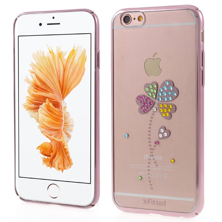 XFITTED Fourleaf Clover Diamond Hard Case for iPhone 6s Plus/6 Plus