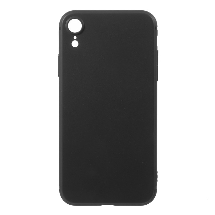 Matte Soft TPU Mobile Phone Case for iPhone 9 - Black-1