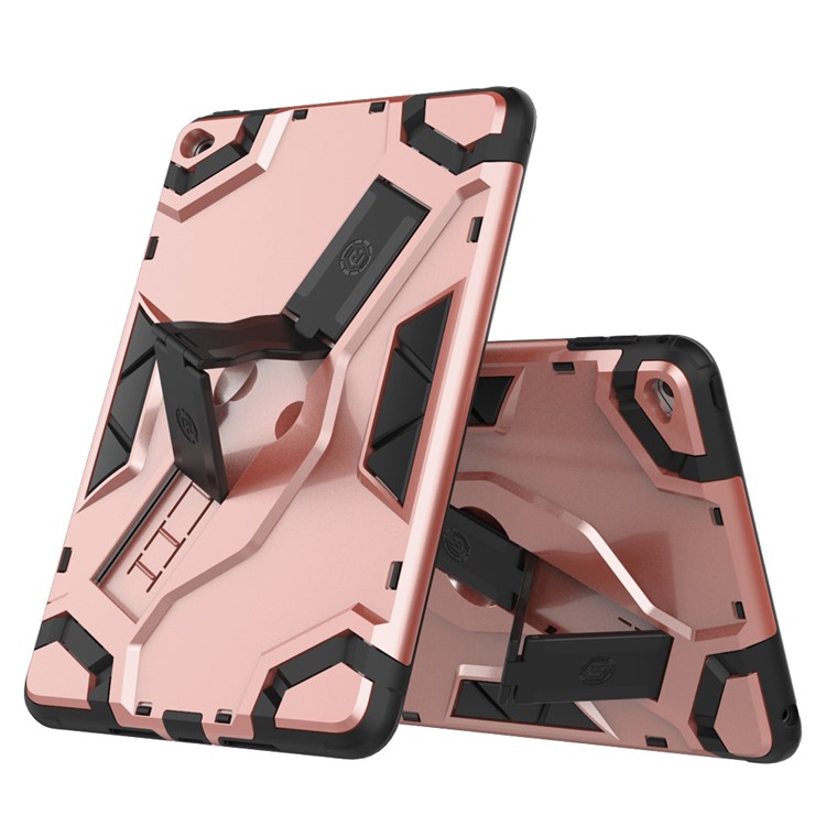 

Твердый ПК + Мягкий Корпус Корпуса TPU С Подставкой Для Ipad Mini 4 - Розовое Золото