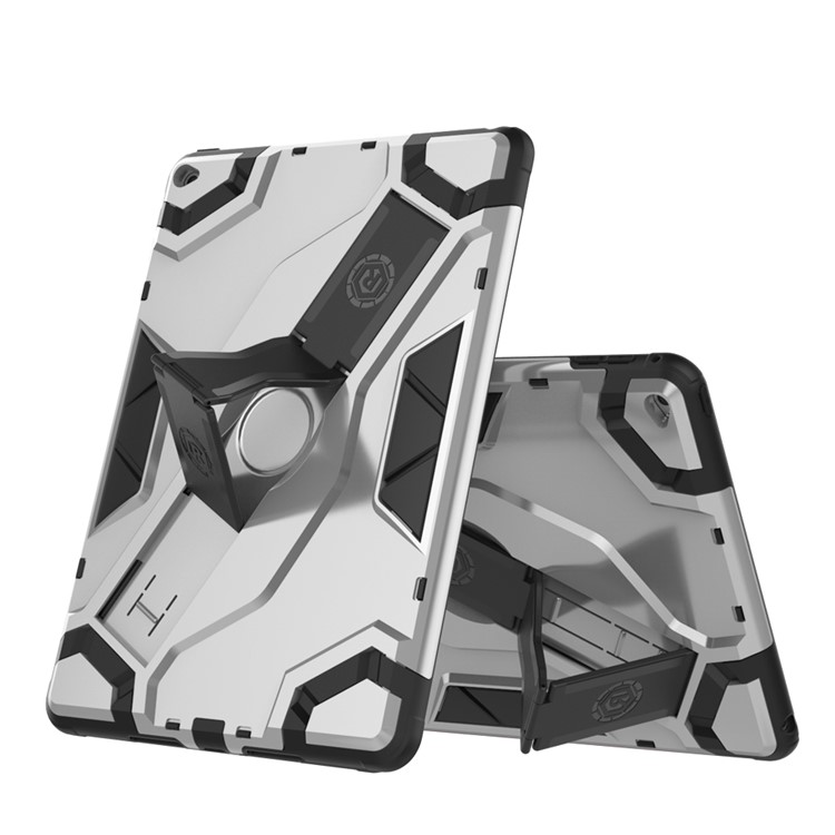 

Hard PC + Soft TPU Hybrid Case with Kickstand for iPad Air 2 - Grey