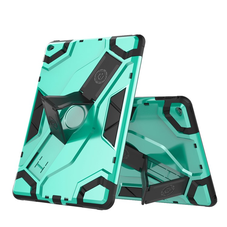 

Hard PC + Soft TPU Hybrid Shell with Kickstand for iPad Air 2 - Green