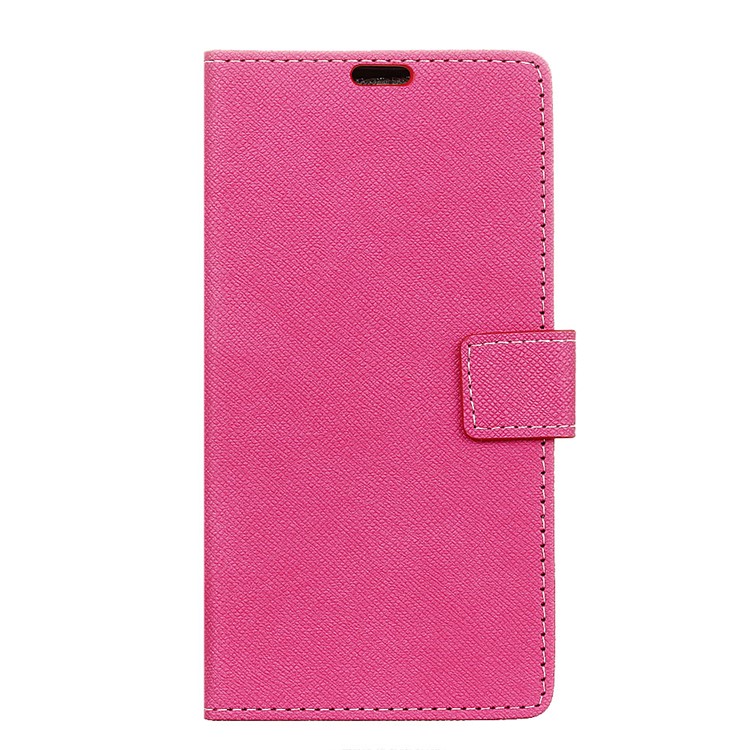 

Cross Pattern Leather Magnetic Wallet Phone Casing for iPhone XR 6.1 inch - Rose